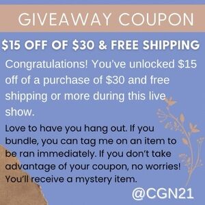Giveaway Coupon